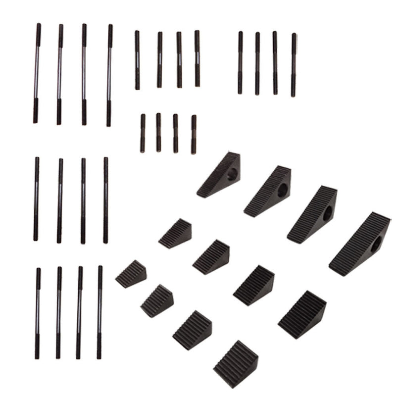 52 PC x 7/16" CLAMPING TSlot Flange Coupling Nut Step Block Milling Clamp UNC Clamping Kit