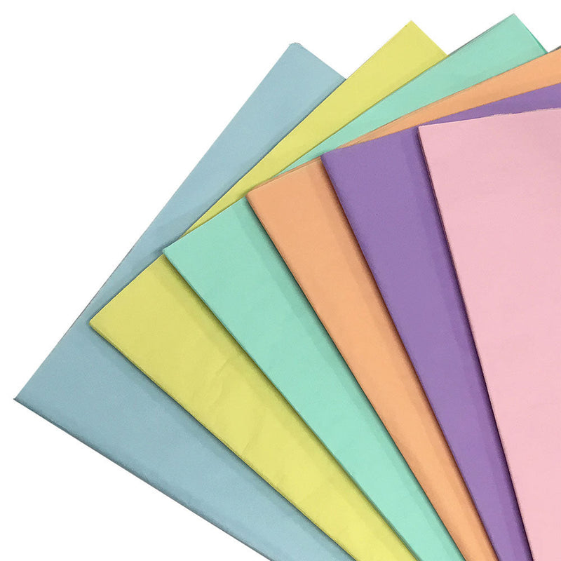 576 Pc 20" x 30" 6 Colors Assortment Spring Pastel Tissue Paper Gift Wrapping