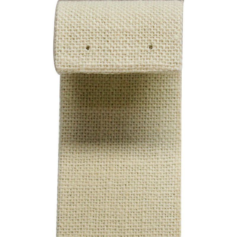 5PC 1-1/2" x 3-1/4" Curved Earring Display Stand Soft Linen Beige Jewelry Display Holder Organizer