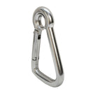 5pc 1/4" Marine Stainless Steel Carabiner Snap Hook w- Eyelet Insert Boating