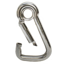 5pc 1/4" Marine Stainless Steel Carabiner Snap Hook w- Eyelet Insert Boating