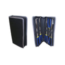 5PC 11'' Long Nose Pliers Set Bent Nose, Hose, Cable Hand Tool Pouch Automotive