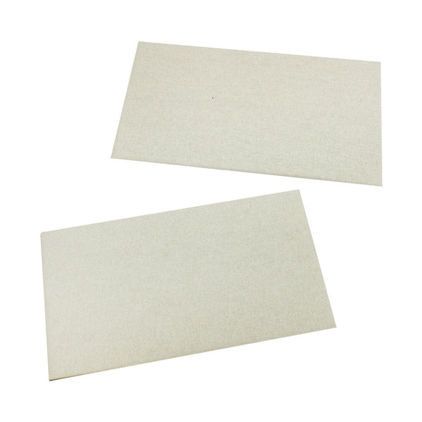 5 Pcs 14-1/4" x 7-5/8" Beige Linen Jewelry Pad Necklaces Bracelets Organizer