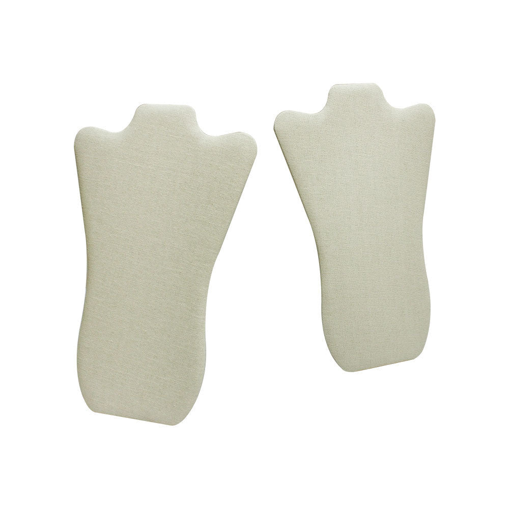 5PC 14-1/4" x 9-7/8" Necklaces Easel Pad Soft Linen Beige Jewelry Organizer Displays Stand Holder