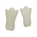 5PC 14-1/4" x 9-7/8" Necklaces Easel Pad Soft Linen Beige Jewelry Organizer Displays Stand Holder