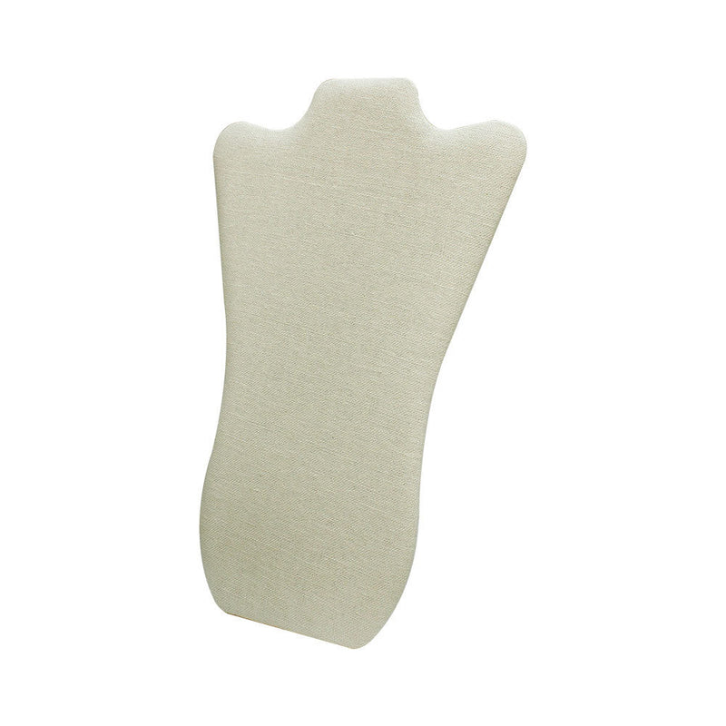 5PC 14-1/4" x 9-7/8" Necklaces Easel Pad Soft Linen Beige Jewelry Organizer Displays Stand Holder