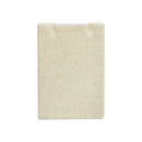 5PC 2-1/2" x 3-5/8" Earring Pendant Display Stand Soft Linen Beige Jewelry Display Holder Organizer