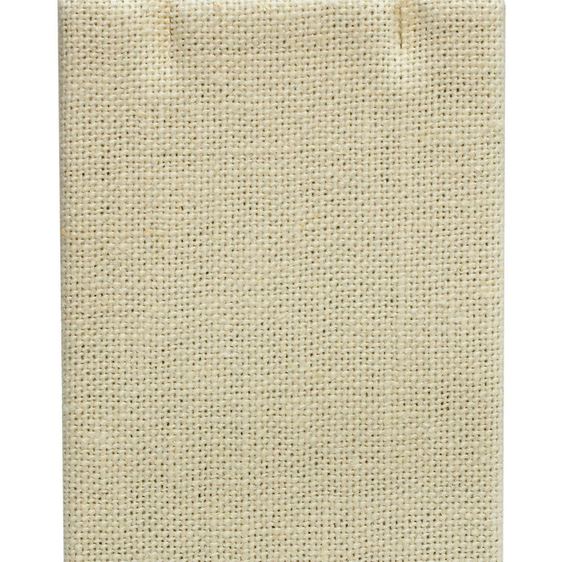 5PC 2-1/2" x 3-5/8" Earring Pendant Display Stand Soft Linen Beige Jewelry Display Holder Organizer