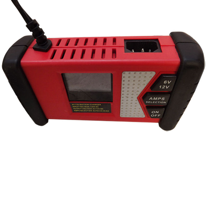 6 - 12V Automatic Battery Maintainer Charger Boat Car Boat Battery LCD Display