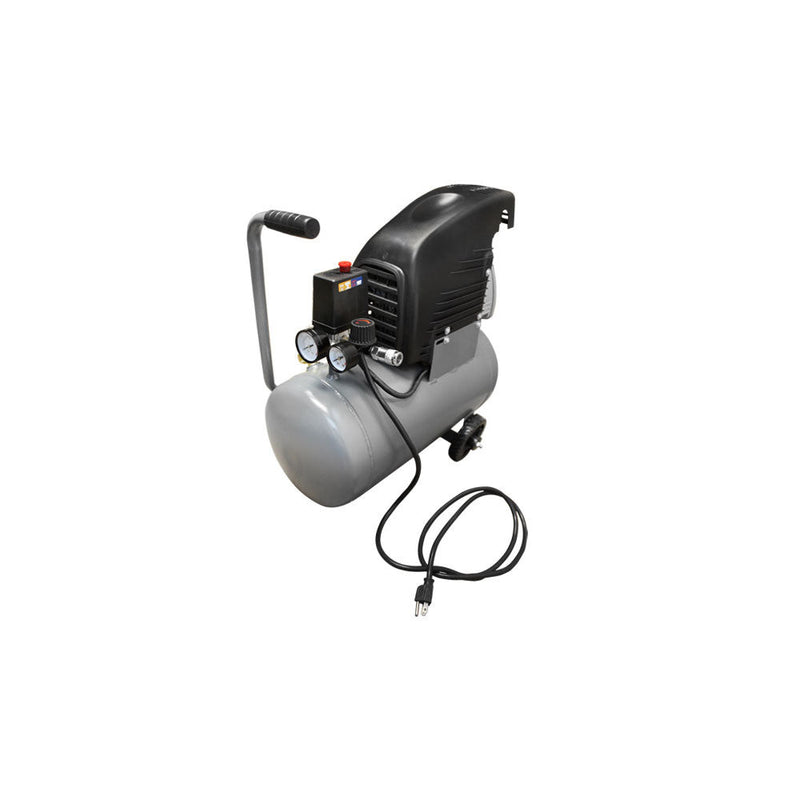 6 Gallon Horizontal Tank Air Compressor 2 Hp Motor 115 PSI Oil Lubricated