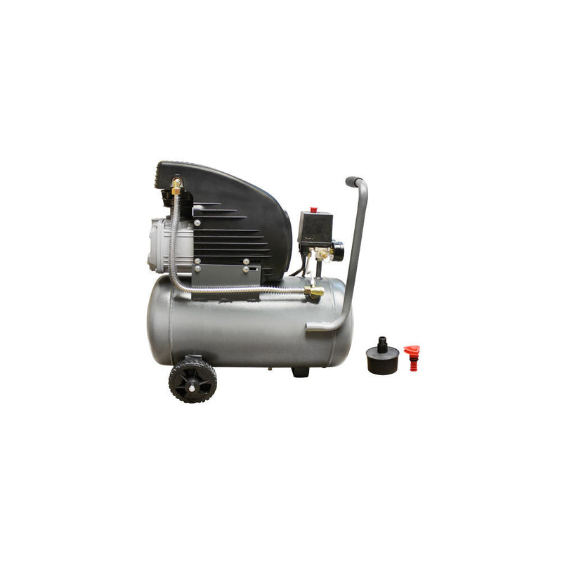 6 Gallon Horizontal Tank Air Compressor 2 Hp Motor 115 PSI Oil Lubricated