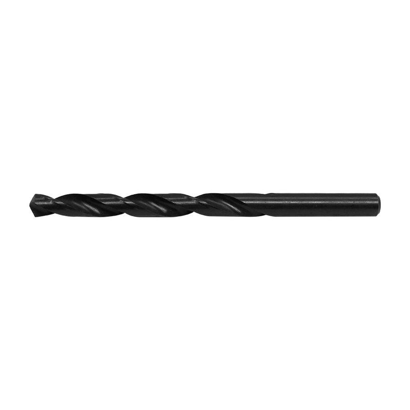 6 Pc 10mm HSS Black Oxide Jobber Length Twist Drill Set Straight Shank Drilling High Speed Steel