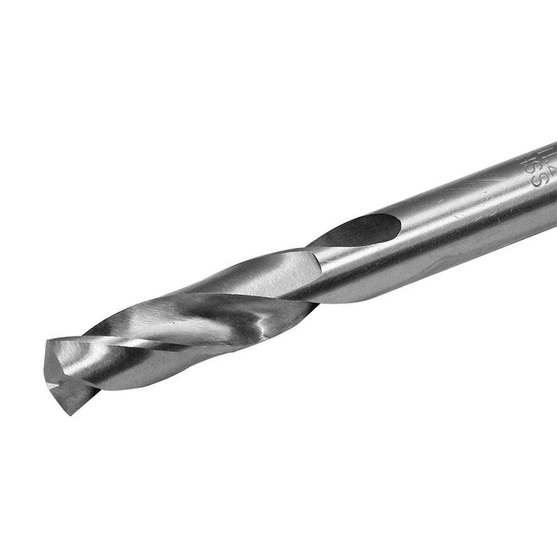 6 Pc 9.7mm HSS Screw Machine Drill Bits High Speed Steel Twist Straight Shank Flute