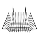 6 Pc Black Small Double Sloping Basket Slatwall Gridwall Pegboard Deep Rack Fixture