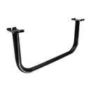 6 Pc BLACK U-Shaped Hangrail Grid Gridwall Clothing Rack Display Rail Fixture