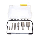 6 Pc Diamond Dust Hole Saw Set Tile Glass Marble Slate Tool 1/4'' to 1-3/8''