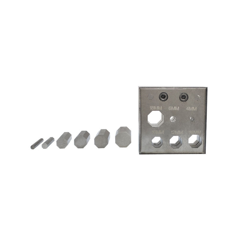 6 PC Octagon Octangle Shaped Disc Cutter Puncher 4mm-18mm Jewelry Metal Punch-END DC