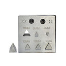 6 PC TRIANGLE Shape Metal Disc Cutter Hole Punch Puncher Goldsmith 4-16mm