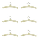 6 PCS 15" Ivory Satin Padded Hangers Dress Lingerie Bridal Cloth Hanging
