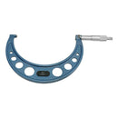 6 Pcs 6-12''/0.0001'' Outside Micrometer Set Metal Frame Carbide Tip Wooden Case