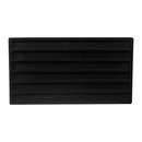 6 Section Black Flocked Necklace Tray Linear Insert Compartment Jewelry Display Case
