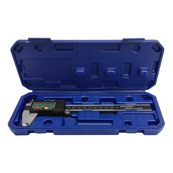 6" 150mm Large LCD Electronic Fraction Fractional Digital Caliper Outside Carbide Jaw
