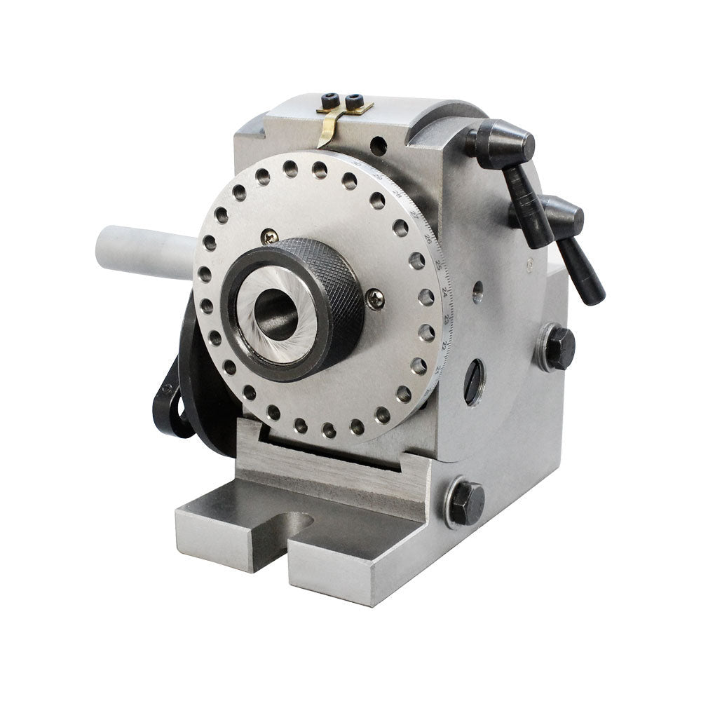 6" 3-Jaw Chuck & Tailstock Precision Semi Universal Dividing Head Spindle