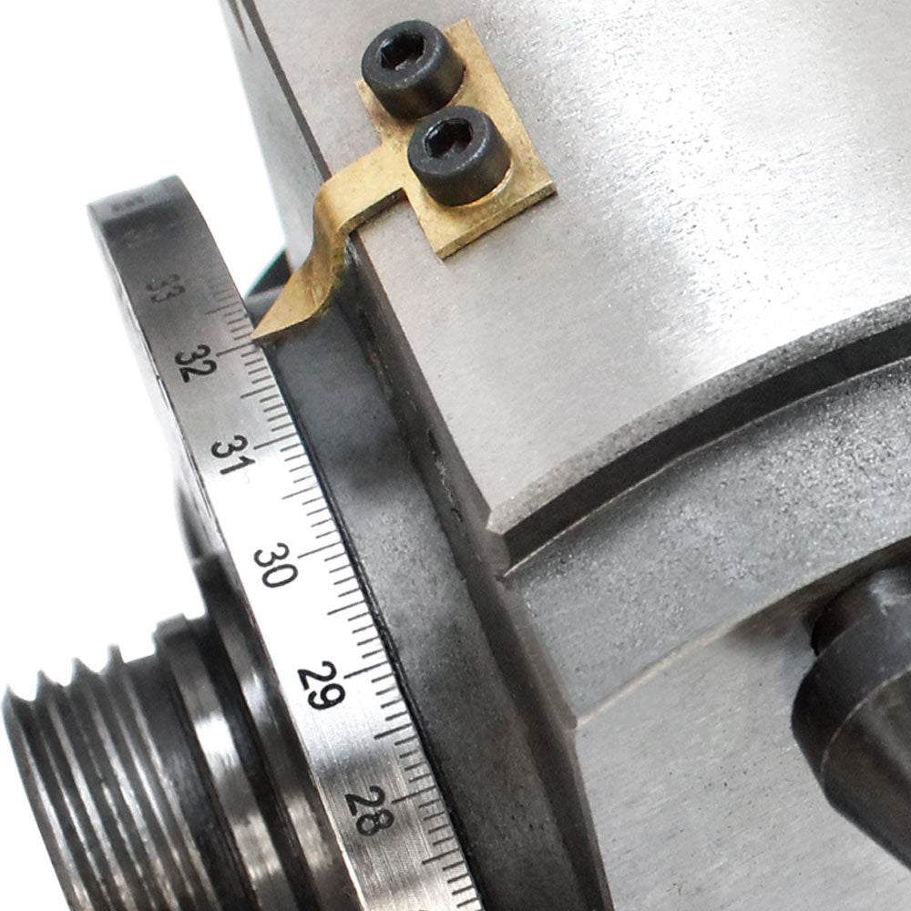 6" 3-Jaw Chuck & Tailstock Precision Semi Universal Dividing Head Spindle