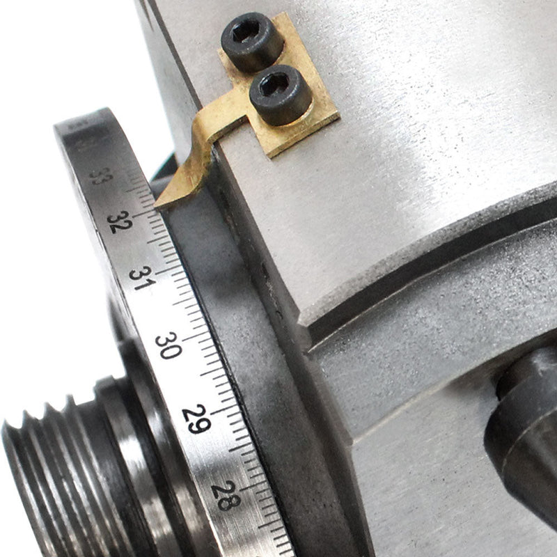 6" 3-Jaw Chuck & Tailstock Precision Semi Universal Dividing Head Spindle