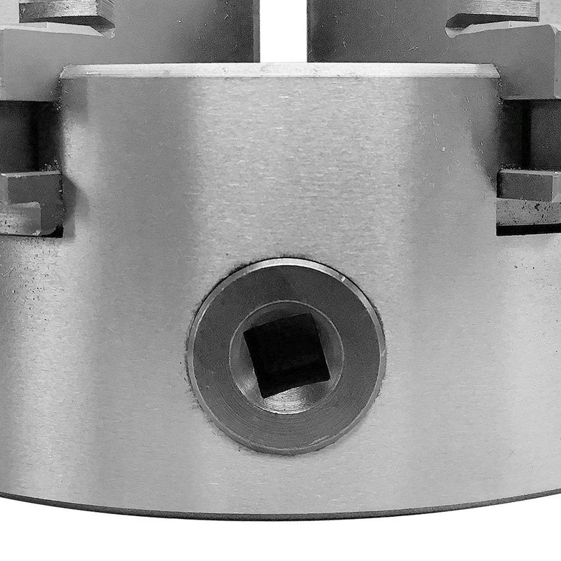 6" 6 Jaw Self Centering Scroll Lathe Chuck Solid Jaws Lathing 12 Jaws Included