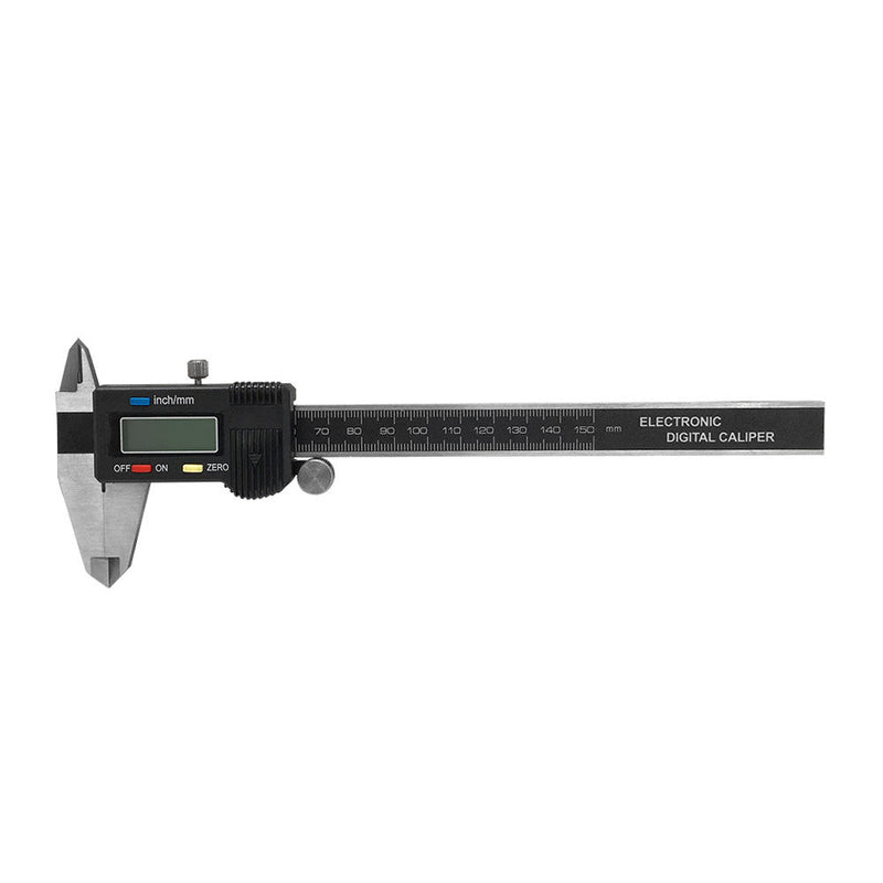 6" Large LCD Electronic Digital Caliper Outside Carbide Jaw Range: 0-6"/0-150mm