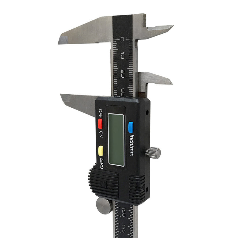 6" Large LCD Electronic Digital Caliper Outside Carbide Jaw Range: 0-6"/0-150mm