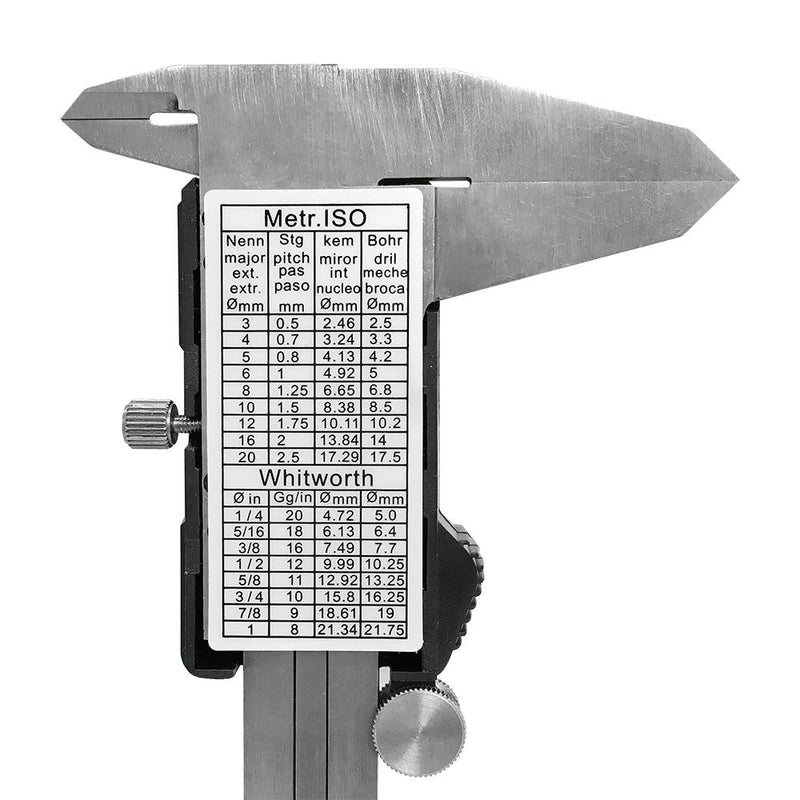 6" Large LCD Electronic Digital Caliper Outside Carbide Jaw Range: 0-6"/0-150mm