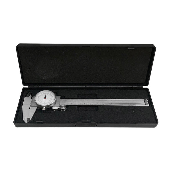 6'' / 150MM Dual Reading Dial Caliper Shockproof  Scale Metric SAE Standard INCH MM