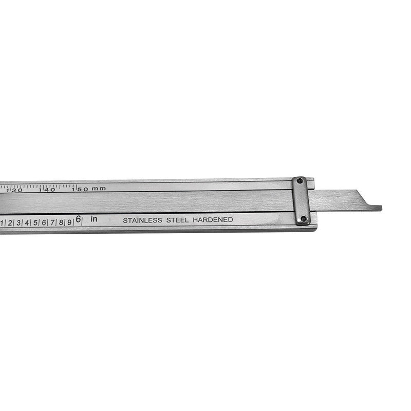 6'' / 150MM Dual Reading Dial Caliper Shockproof  Scale Metric SAE Standard INCH MM