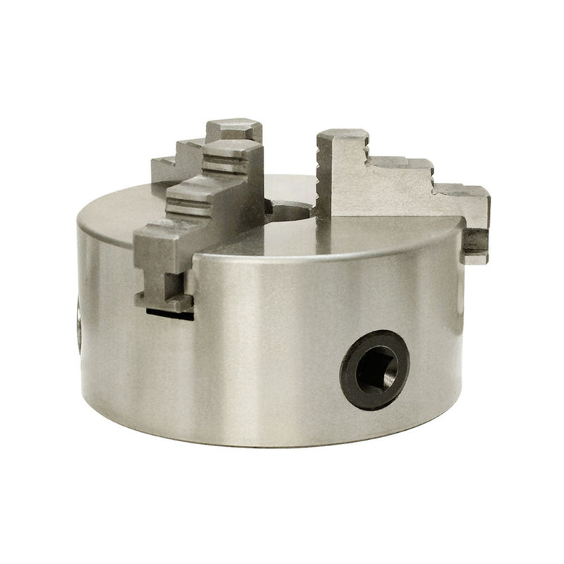 6'' 3 Jaw Lathe Chuck Self centering Hardened Plain Back Inside Outside Jaws