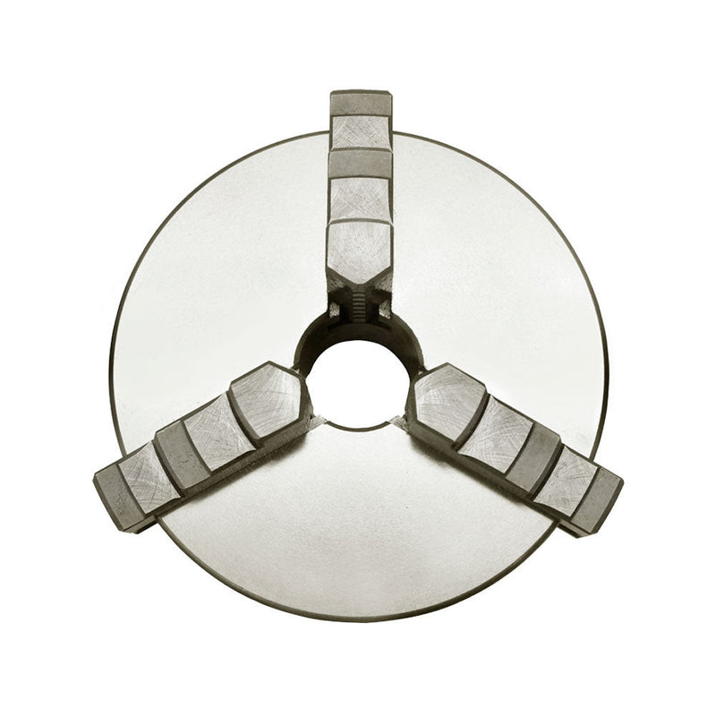 6'' 3 Jaw Lathe Chuck Self centering Hardened Plain Back Inside Outside Jaws
