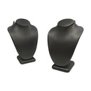 6''H Slate Gray Leatherette Necklace Stand Display Fixture Retail Store Showcase