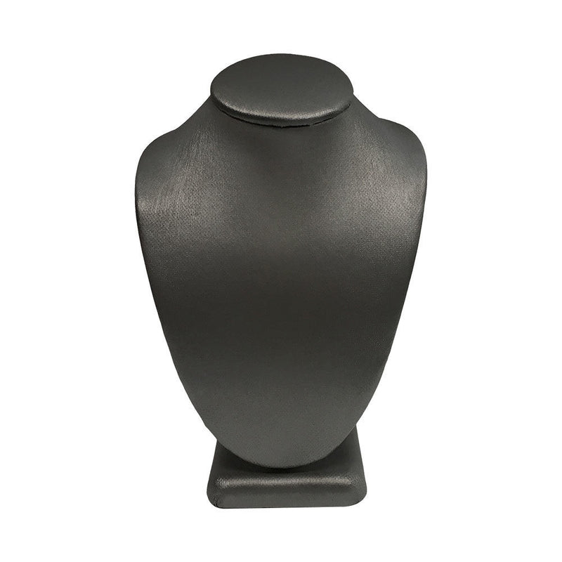 6''H Slate Gray Leatherette Necklace Stand Display Fixture Retail Store Showcase