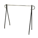 62''L X 19"W X 54"H Single Rail Bar Black Beauty Apparel Clothing Rack Display