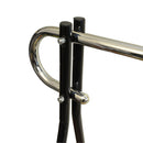 62''L X 19"W X 54"H Single Rail Bar Black Beauty Apparel Clothing Rack Display