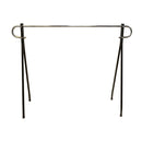 62''L X 19"W X 64"H Single Rail Bar Black Beauty Apparel Clothing Rack Display