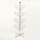 63'' High Basket Spinner Clothes Rack Storage Display Fixture  Dump Bin 22'' Wide Baskets Dump Bin