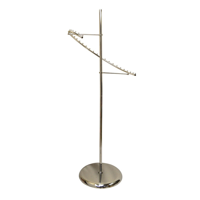 67'' High Chrome 29 Ball Spiral Clothing Rack Garment Display Rack Retail Fixture