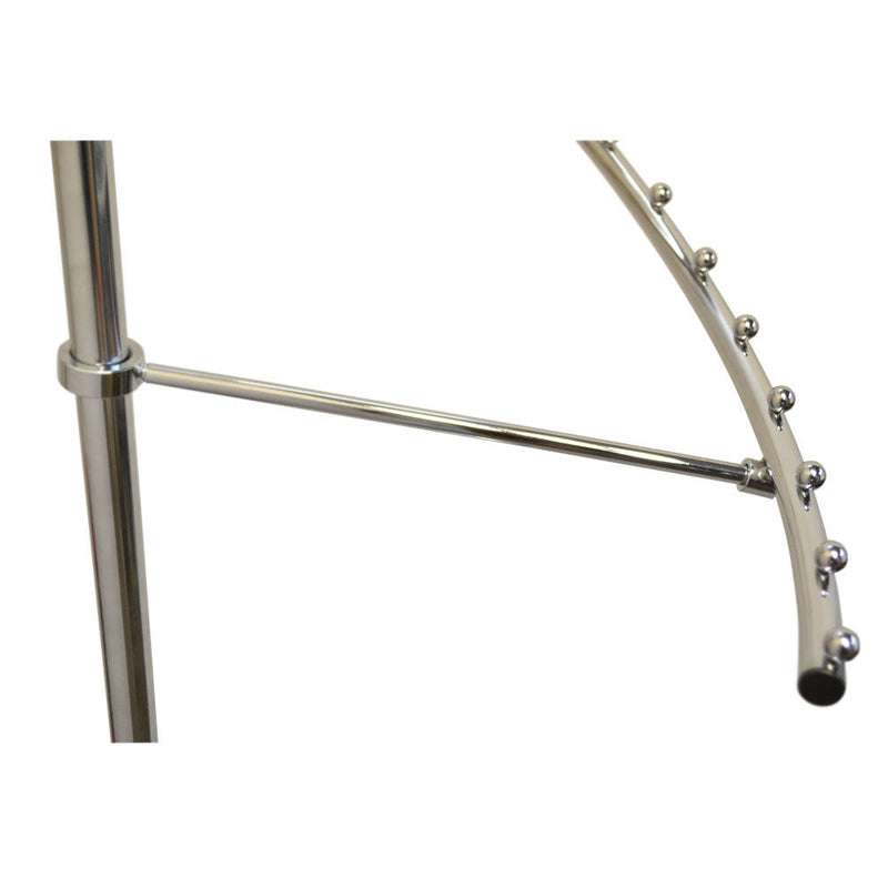 67'' High Chrome 29 Ball Spiral Clothing Rack Garment Display Rack Retail Fixture