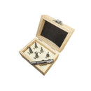 6PC 1/8-1/2'' HSS 2 Flute End Mill Set High Speed Steel Center Cut 3-8 Shank