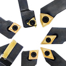 7 Pc 1/4'' Indexable Carbide Turning Tool Set SCLCL SDJCR SWGCR SDNCN MGEHR SER