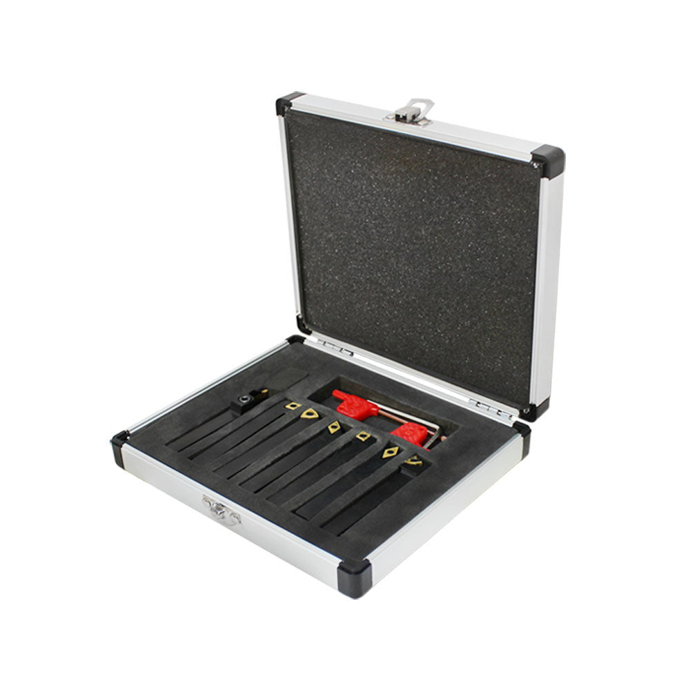 7 Pc 3/8'' Indexable Carbide Turning Tool Set SCLCL SDJCR SWGCR SDNCN MGEHR SER
