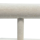 7" x 5" Beige Linen Wrapped Oval Single Round T-Bar Jewelry Display Watches Necklaces Bracelets Holder