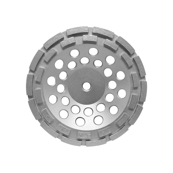 7'' Double Row Diamond Grinding Cup Wheel 7'' x 5/8''-11 Concrete Masonry Stone Marble Angle Grinder